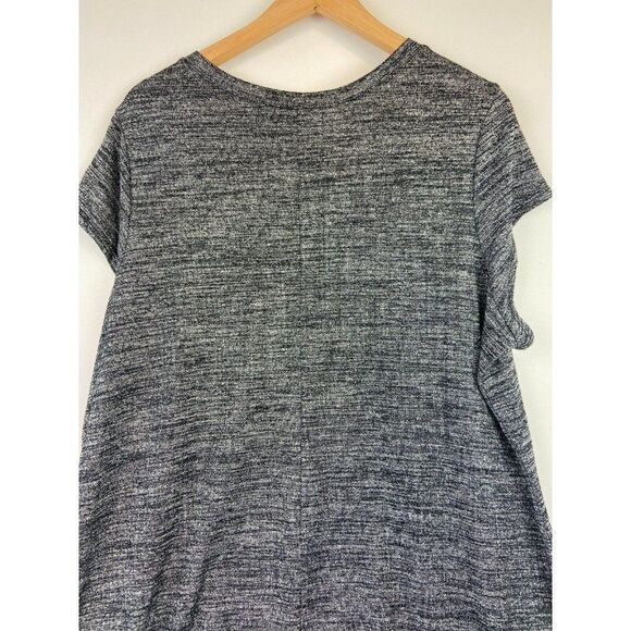 MBLM Women's Asymmetrical Top Shirt in Charcoal Size Large - Picture 8 of 9